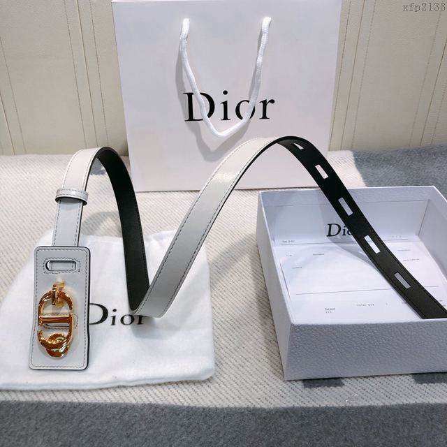 Dior皮帶 迪奧19秋冬新品 油蠟皮 Dior女士皮帶  xfp2133