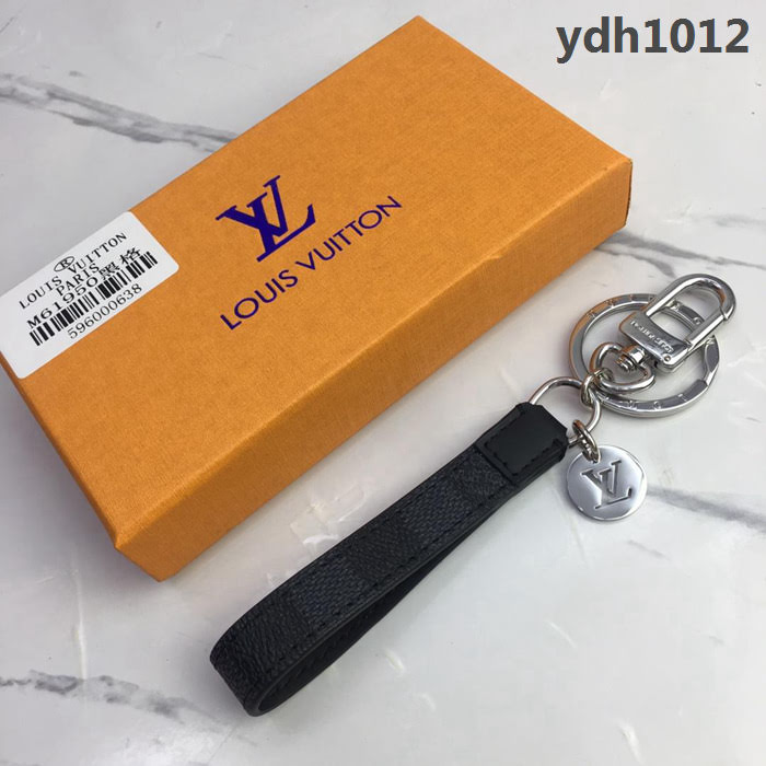 路易威登LV 頂級原單 DRAGONNE 包飾 鑰匙扣 M61950黑格 時尚必備  ydh1012