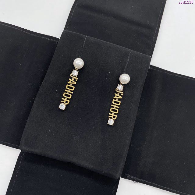 Dior飾品 2021新款DIOR迪奧字母耳釘  zgd1215