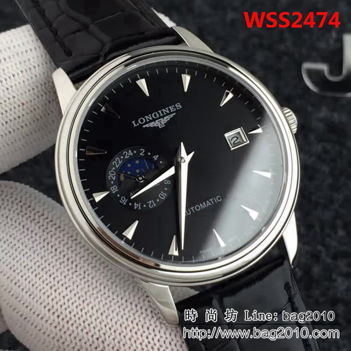 LONGINES浪琴 全自動機械 時尚男士腕表 WSS2474