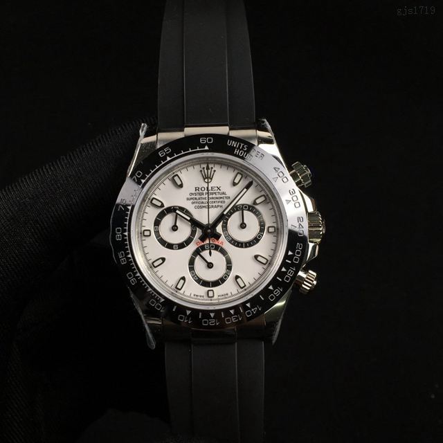 勞力士複刻手錶 灰白金迪 玫瑰金迪 黃金迪 熊貓迪 Rolex迪通拿新品男士腕表  gjs1719