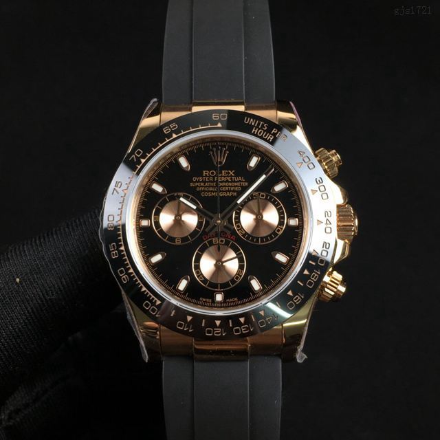 勞力士複刻手錶 灰白金迪 玫瑰金迪 黃金迪 熊貓迪 Rolex迪通拿新品男士腕表  gjs1721