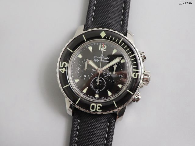 寶珀五十噚男士腕表 1:1超A款 Blancpain自動機械計時功能男士手錶  gjs1744