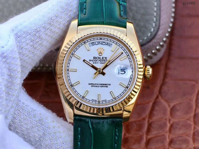 勞力士Day-Date系列手錶 Rolex最經典的系列男士皮帶腕表  gjs1852