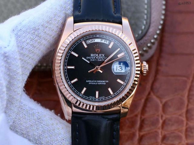 勞力士Day-Date系列手錶 Rolex最經典的系列男士皮帶腕表  gjs1853