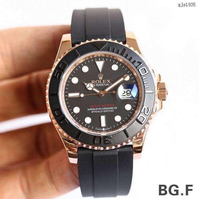 勞力士遊艇名仕手錶 金遊艇Rolex yacht Master 116695 Rolex複刻男士腕表  gjs1935