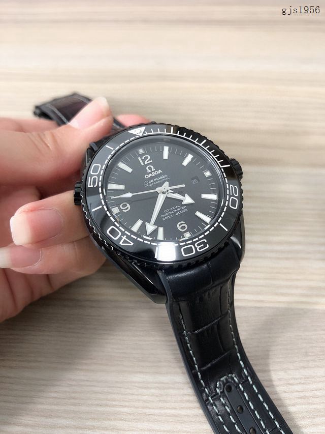 歐米茄高端手錶 OMEGA複刻海馬海洋宇宙600米三針男士腕表  gjs1956