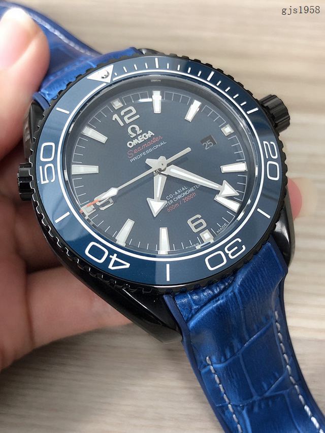 歐米茄高端手錶 OMEGA複刻海馬海洋宇宙600米三針男士腕表  gjs1958