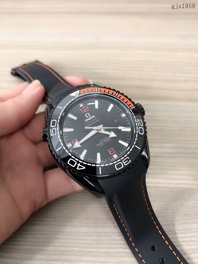 歐米茄高端手錶 OMEGA複刻海馬海洋宇宙600米三針男士腕表  gjs1959