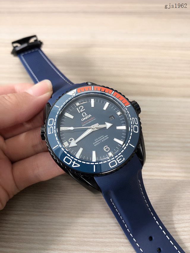 歐米茄高端手錶 OMEGA複刻海馬海洋宇宙600米三針男士腕表  gjs1962