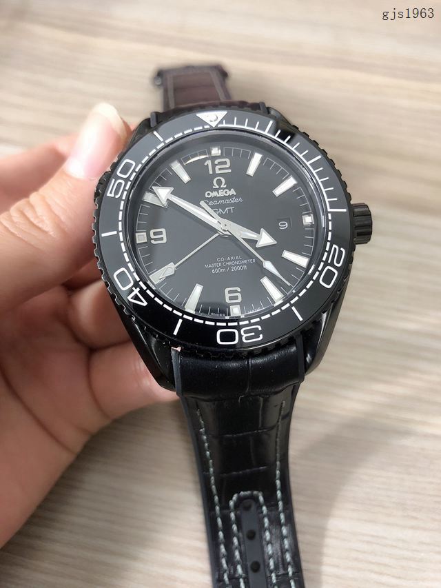 歐米茄高端手錶 OMEGA複刻海馬海洋宇宙600米四針男士腕表  gjs1963