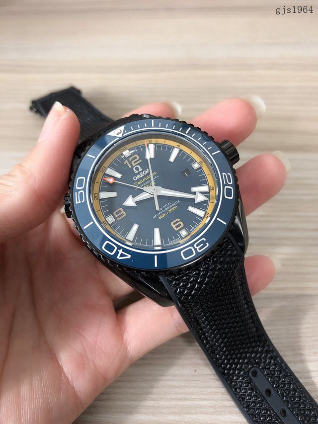 歐米茄高端手錶 OMEGA複刻海馬海洋宇宙600米四針男士腕表  gjs1964