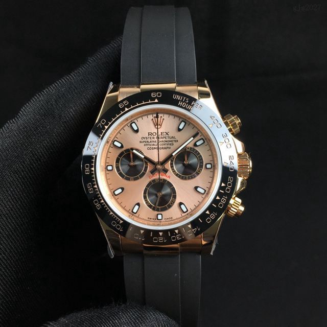 勞力士複刻手錶 Rolex超薄迪通拿新品 灰白金迪 玫瑰金迪 黃金迪 熊貓迪經典男士腕表  gjs2027