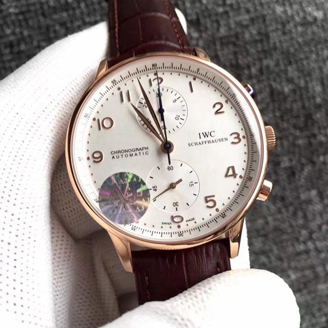 IWC手錶 V4版 IWC萬國葡萄牙系列 自動機械計時跑秒腕表3714 IW371445 萬國男表 萬國高端機械男士腕表  hds1160