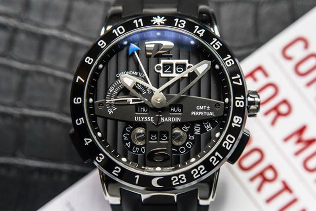 Ulysse Nardin手錶 航海世家 Black Toro萬年曆腕表 雅典萬年曆機械男表 雅典高端男士腕表  hds1281