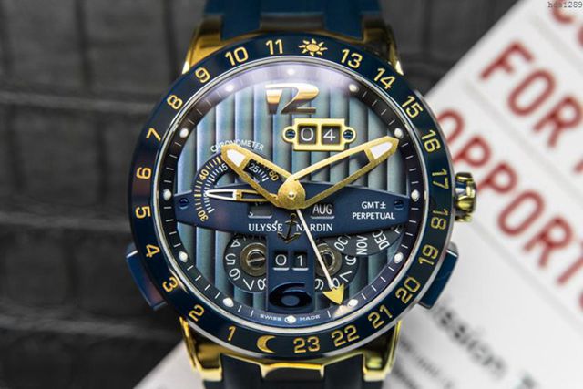 Ulysse Nardin手錶 航海世家 Black Toro萬年曆腕表 雅典萬年曆機械男表 雅典高端男士腕表  hds1289