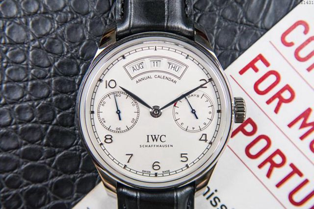 IWC手錶 V2升級版 萬國lW52850 葡萄牙萬年曆腕表系列 萬國表高端機械男表  hds1431