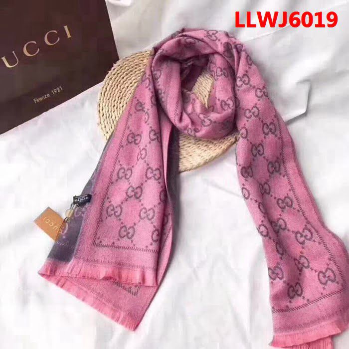 GUCCI古馳 2017秋冬新款 雙面可用羊毛混紡圍巾 LLWJ6019