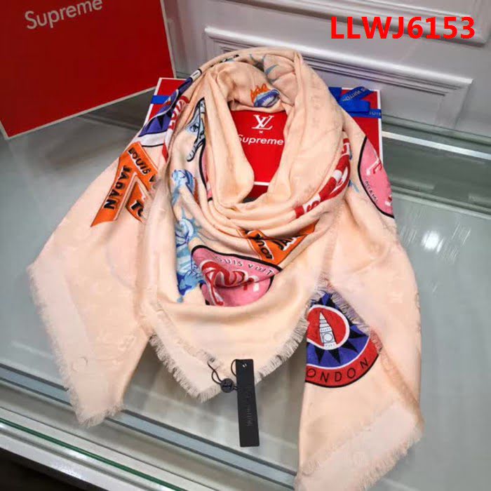 路易威登LV最新限量款新徽章系列 羊毛方巾 LLWJ6153