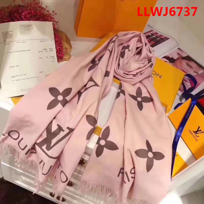 路易威登LV2018專櫃新款 lv花卉印花圍巾 LLWJ6737