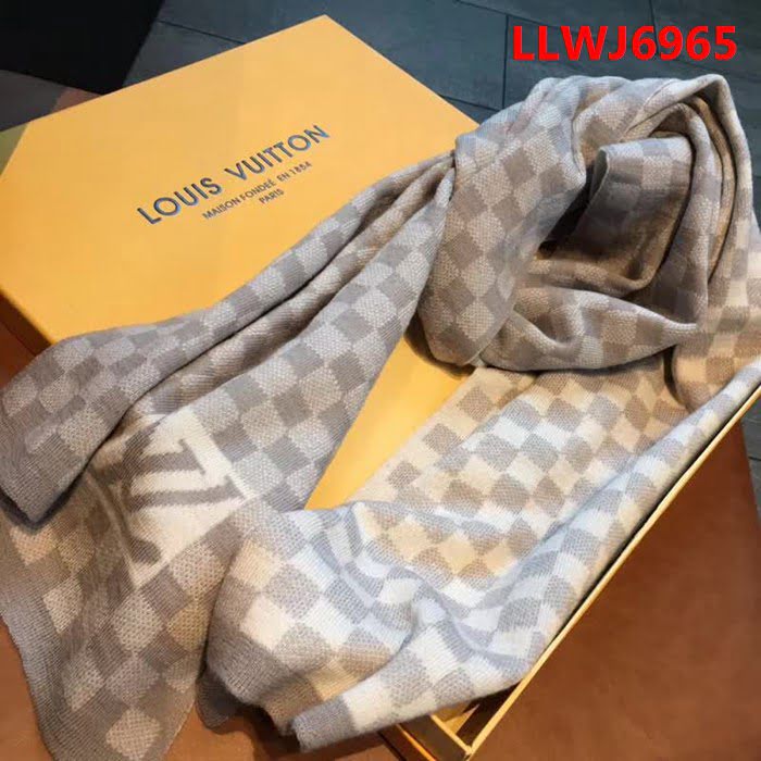 路易威登LV專櫃同步2018男士冬季羊毛圍巾 男女同款 LLWJ6965