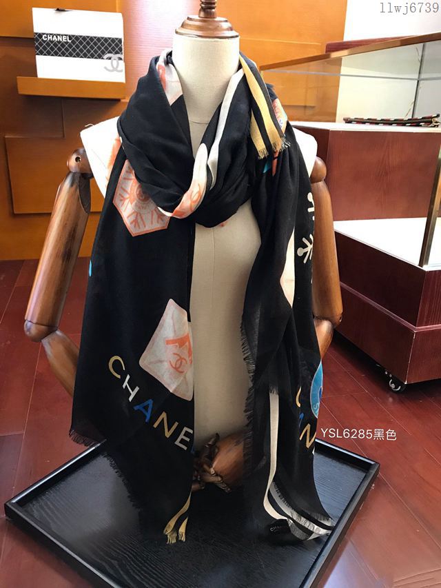 CHANEL圍巾 秋冬新款 高端經典牛貨 香奈兒水絨女圍巾  llwj6739