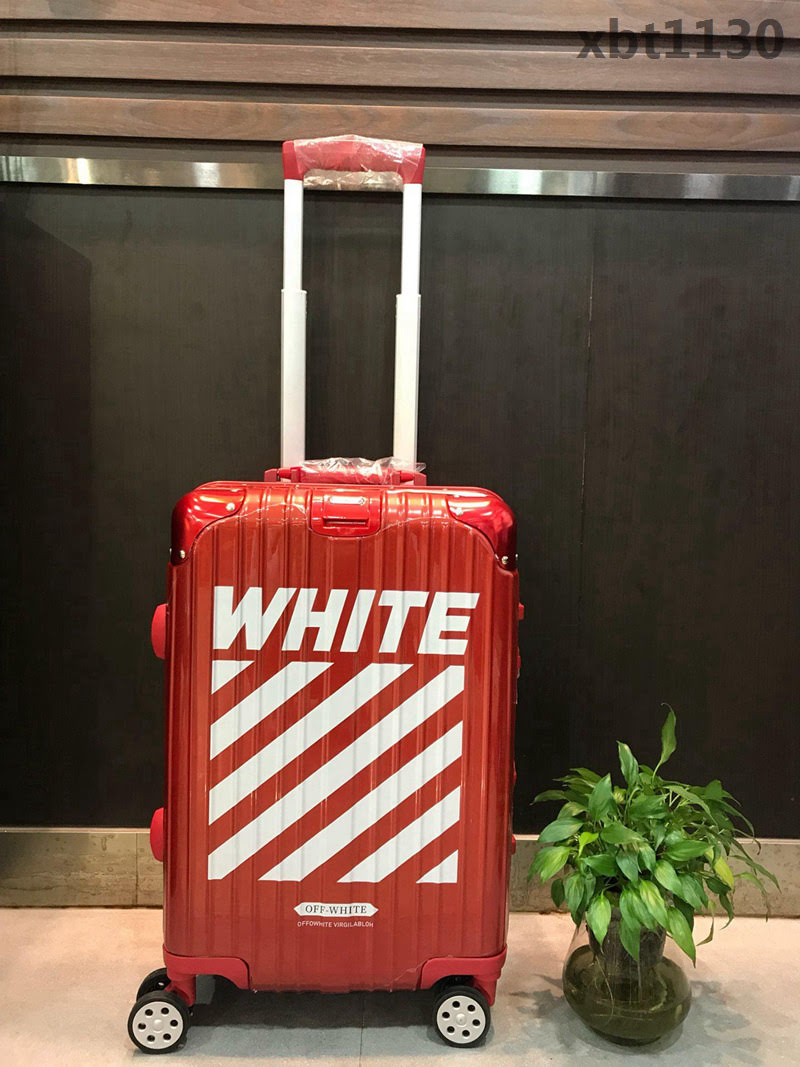 RIMOWA 世界頂級潮牌 OFF WHITE再度推出全鋁合金 跨界聯名合作款 拉杆箱  xbt1130