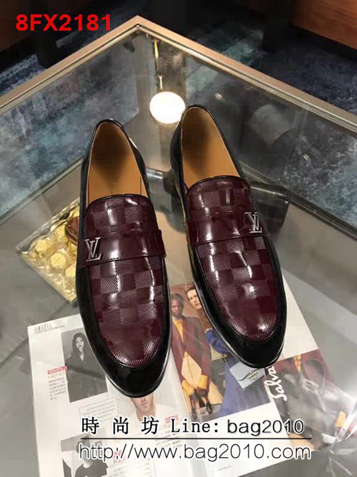 路易威登LV 正品代購 原版牛皮男士皮鞋 8FX2181