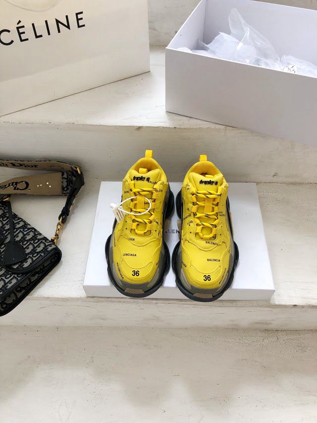 Balenciaga經典款男女鞋 巴黎世家頂級版本一代Triple-s老爹鞋 Balenciaga爆款復古慢跑鞋 Balenciaga情侶款老爹鞋  hdbl1010