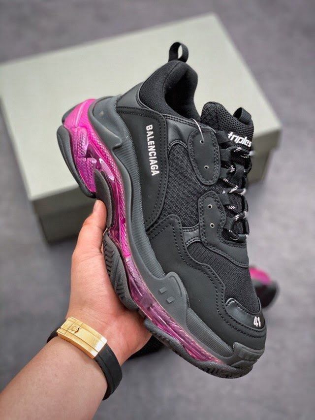 Balenciaga經典款男女鞋 巴黎世家頂級版本Triple S 3.0 巴黎世家三代全新配色復古休閒跑鞋 Balenciaga情侶款老爹鞋  hdbl1045