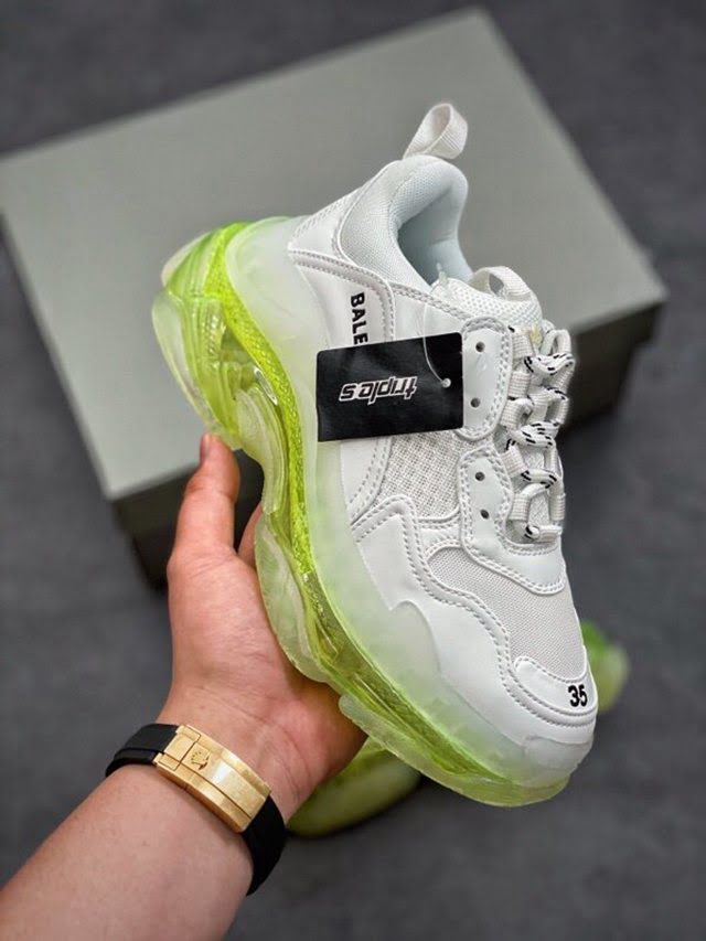 Balenciaga經典款男女鞋 巴黎世家頂級版本Triple S 3.0 巴黎世家三代全新配色復古休閒跑鞋 Balenciaga情侶款老爹鞋  hdbl1046