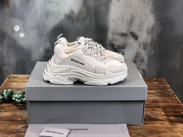 Balenciaga經典款男女鞋 巴黎世家頂級版本Triple S透氣3M反光姥爹復古運動鞋 Balenciaga情侶款老爹鞋  hdbl1179