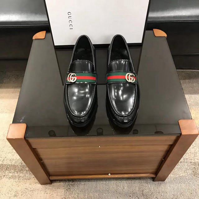 GUCCI男鞋 古奇新款 一腳蹬休閒皮鞋 原單品質 古馳男皮鞋 Gucci商務皮鞋  hdnx1088