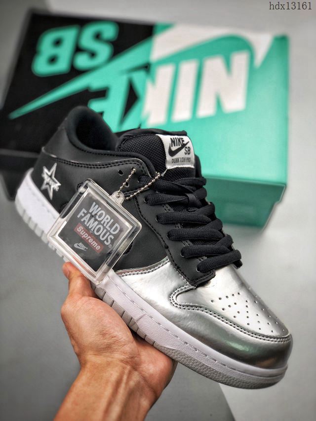 Nike男鞋 Supreme x Nike SB Dunk Low 耐克休閒男板鞋  hdx13161