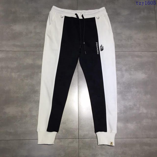mastermind JapanＸThe North Face聯名款 休閒衛衣套裝 黑白拼色休閒運動褲  tzy1605