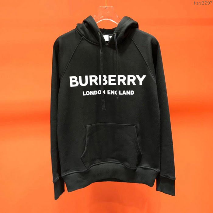 Burberry男裝 最高品質 黑色 巴寶莉19/20FW新款連帽衛衣 男士秋季新款單品  tzy2297