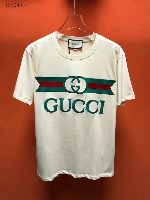Gucci夏裝短袖 古馳2020新款T恤 男女同款  tzy2403