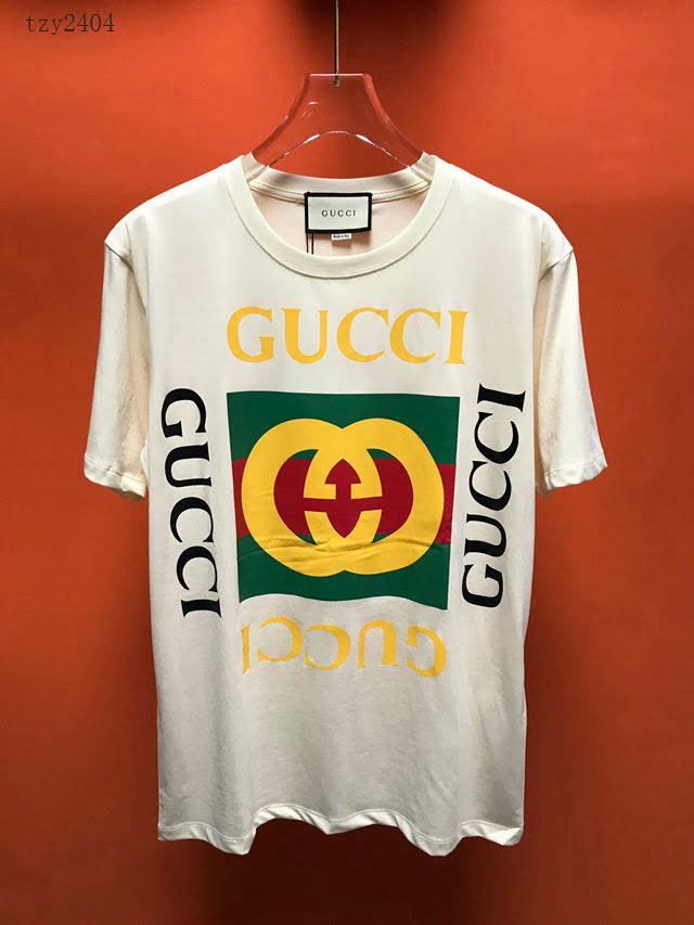 Gucci夏裝短袖 古馳2020新款T恤 男女同款  tzy2404
