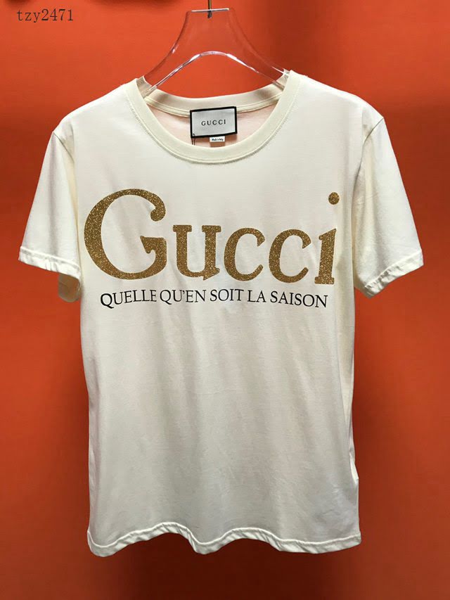 Gucci女短袖 2020新款 古奇女款白T恤  tzy2471