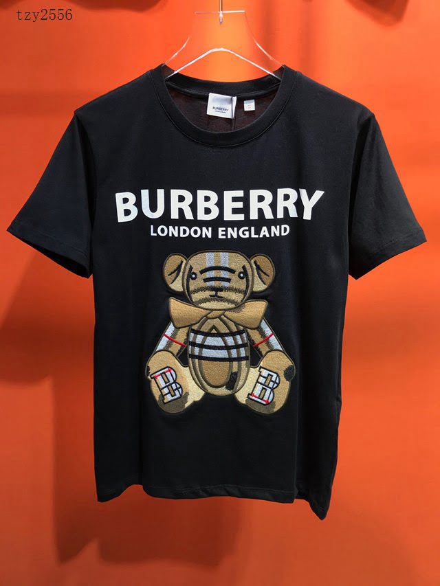 Burberry新款短袖 巴寶莉2020新款刺繡T恤 頂級品質  tzy2556