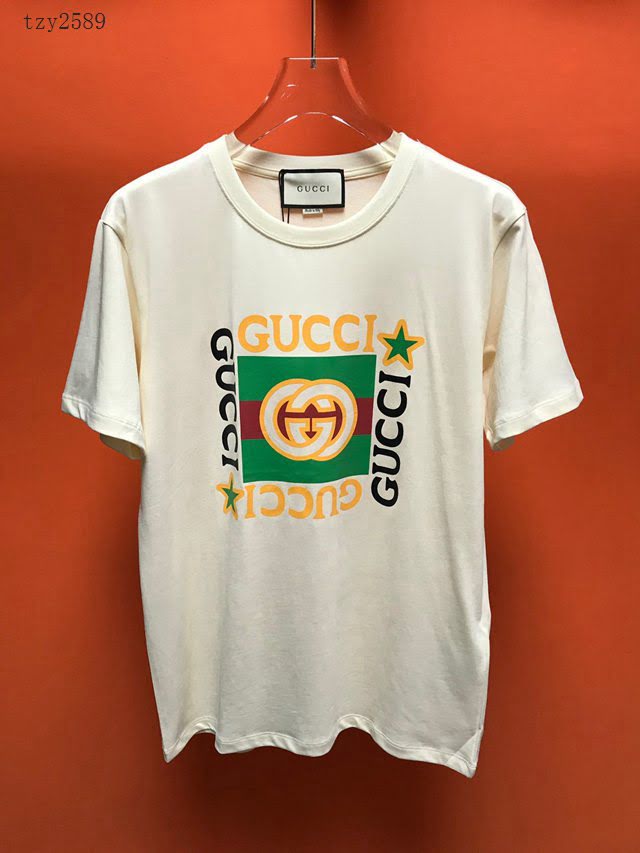 Gucci男T恤 2020新款短袖衣 最高品質 古馳T恤 男女同款  tzy2589