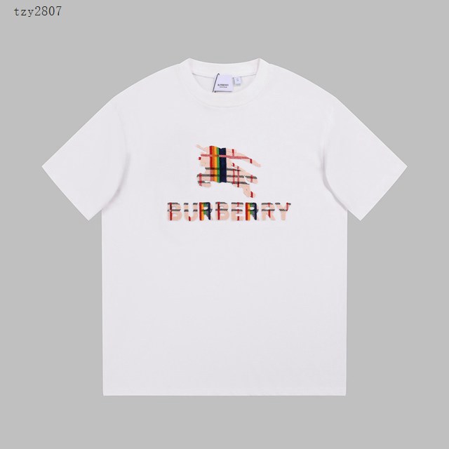 Burberry專櫃巴寶莉2023SS新款牙刷繡T恤 男女同款 tzy2807