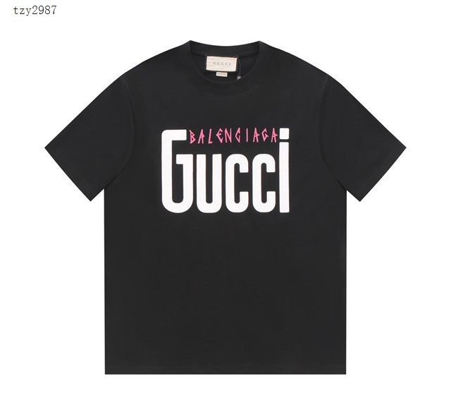 Gucci X Balenciaga 2023SS新款聯名印花T恤 男女同款 tzy2987