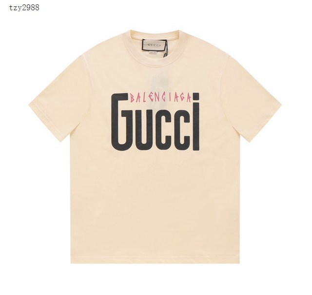 Gucci X Balenciaga 2023SS新款聯名印花T恤 男女同款 tzy2988