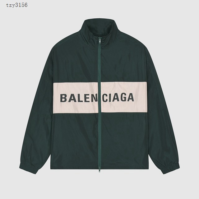 Balenciaga專櫃巴黎世家2023FW新款拼色風衣外套 男女同款 tzy3156