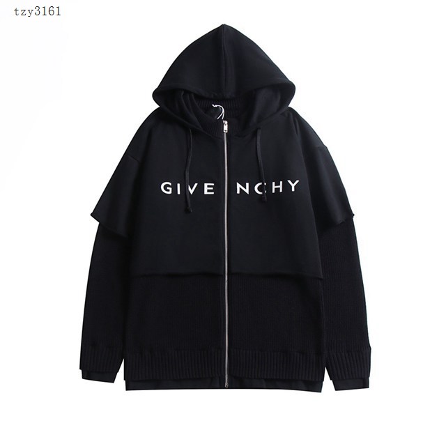 Givenchy專櫃紀梵希專門店2023FW新款重工針織布拼接毛衣外套 男女同款 tzy3161