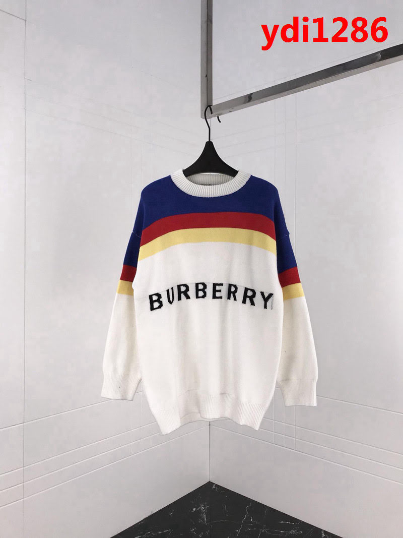 BURBERRY巴寶莉 18SS秋冬新款 提花Burberry字母logo 糖果色 毛衣 情侶款 ydi1286