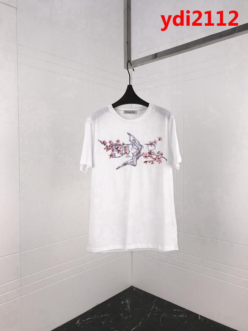 DIOR迪奧 x Kaws19早春聯名款 小金人梅花短袖T-shirt 絲光棉面料 數碼印花工藝 雜誌最新款 ydi2112