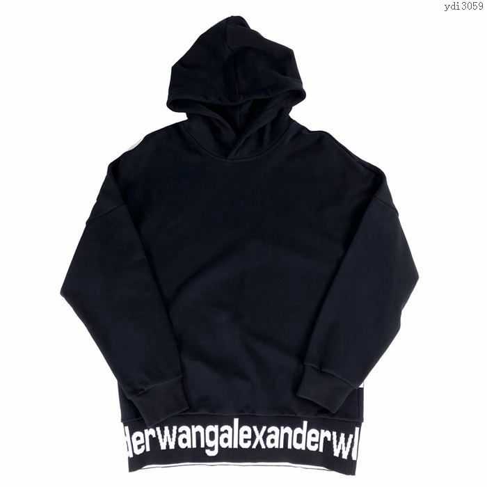 alexanderwang女裝 亞曆山大王20新款帶帽衛衣 後背字母印花純棉衛衣  ydi3059