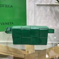 Bottega veneta高端女包 KF0023 寶緹嘉爆款賽車綠CASSETTE腰包 BV經典款四格腰包/胸包/斜挎包/單肩包  gxz1395
